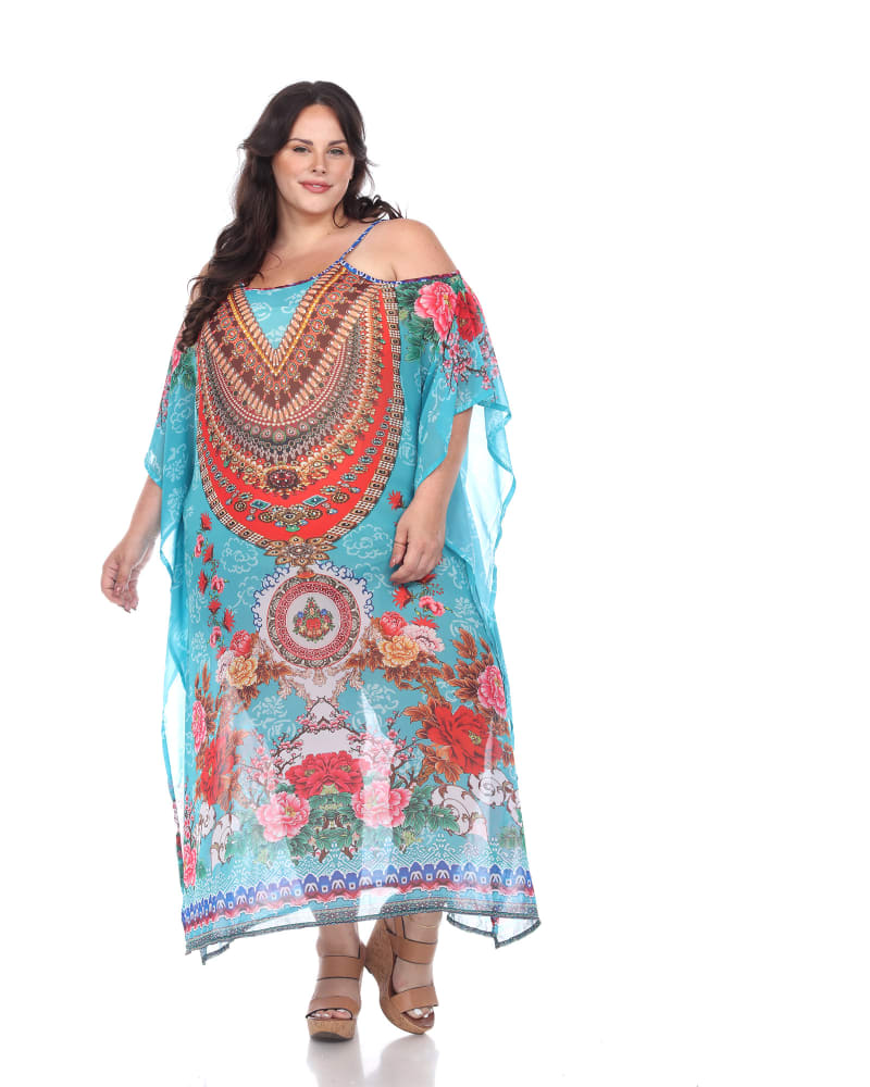 Sheer caftan cover up sales